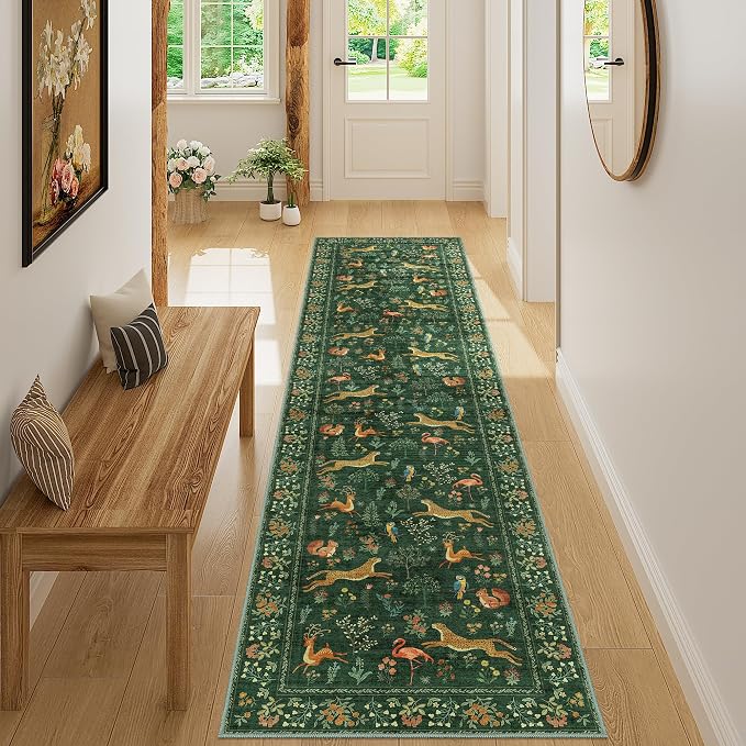 DUKINO Runner Rug, 2x8 Boho Kitchen Rug