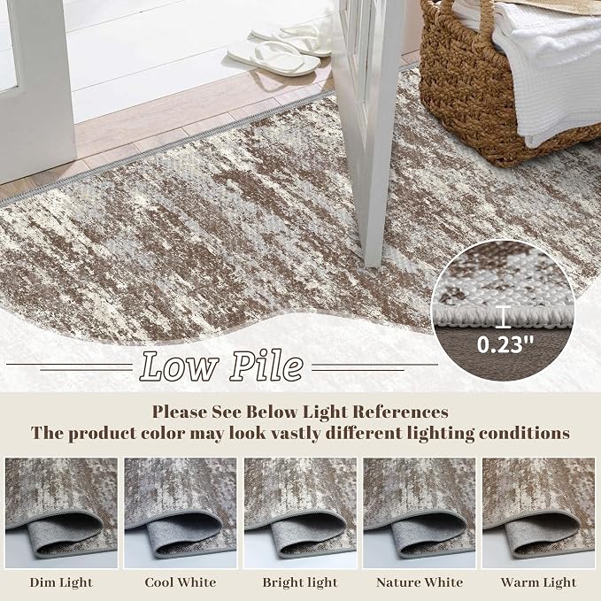 Washable Carpet Runners for Hallway 12ft-Non Slip Floor Runners for Dogs