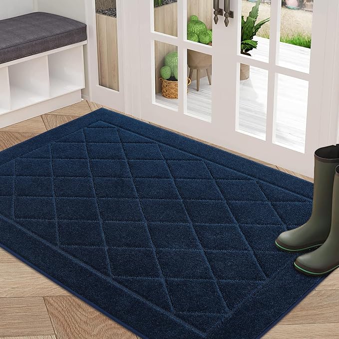 BEQHAUSE Dirt Trapper Door Mat 32" x 48", Doormat Non-Slip Entryway Rugs