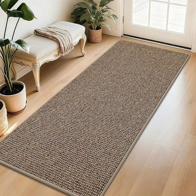 BEQHAUSE Dirt Trapper Door Mat 32" x 72", Non-Slip Washable Doormats Entrance