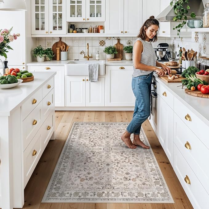 3x6 Kitchen Runner Rug Non Slip Washable