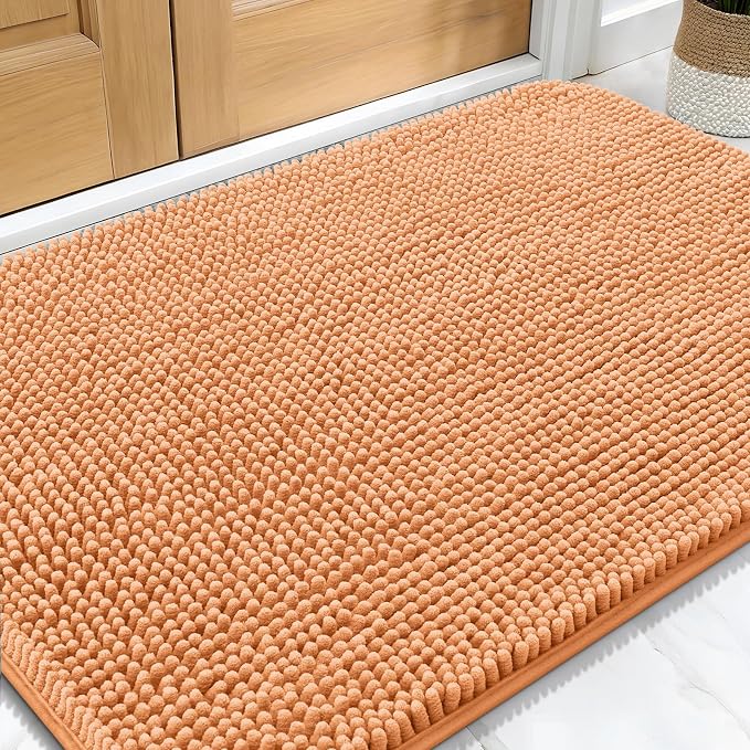 OLANLY Dog Door Mat for Muddy Paws 34x21, Absorbs Moisture and Dirt, Absorbent