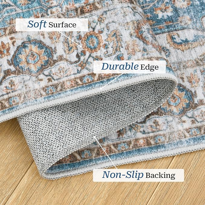 Madane Hallway Runner Rug 2x12, Extra Long Washable Runner Rugs