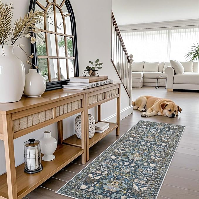 Washable Vintage 2x6 Bathroom Rugs: Soft Carpet