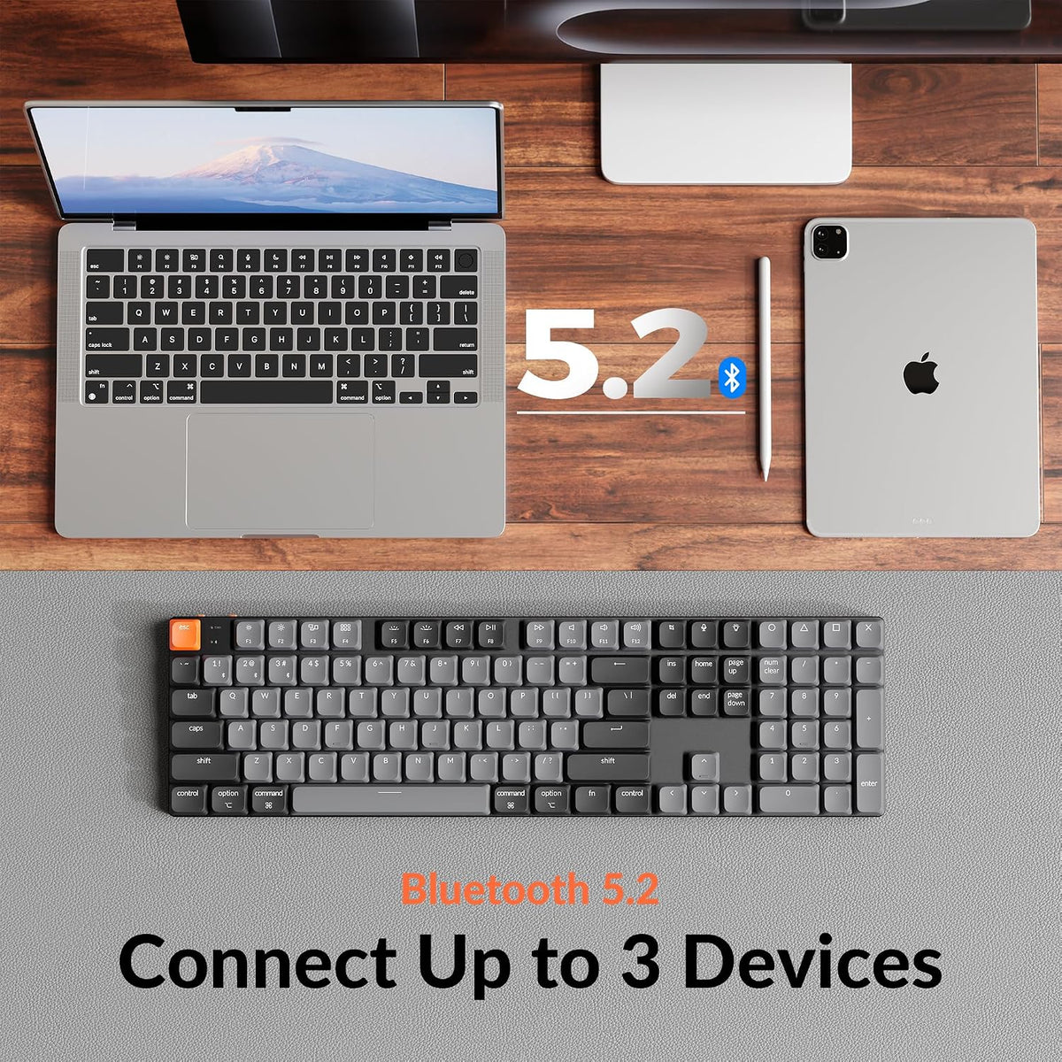 Keychron K5 Version 2 Wireless Bluetooth Low Profile Mechanical Keyboard