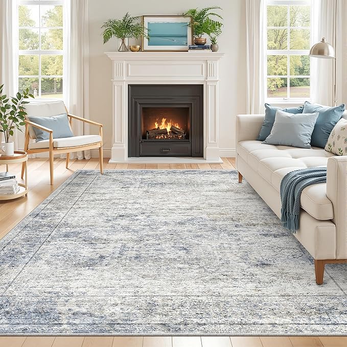 5x7 Area Rugs, Ultra-Thin Washable Rugs