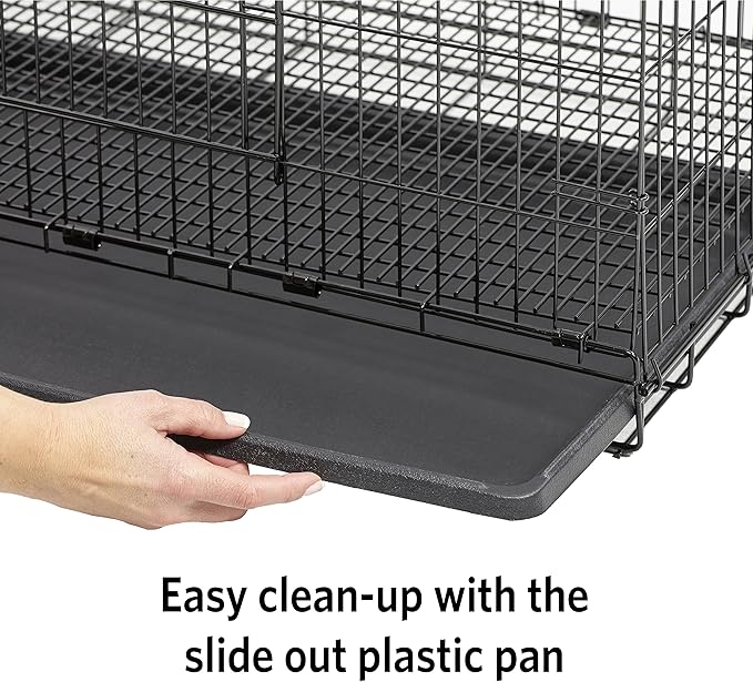 MidWest Homes for Pets Medium Wabbitat Rabbit Cage, Grid Mesh Floor, Removable Tray, Top & Front Door Access, Rust Resistant Finish, No Tools Required