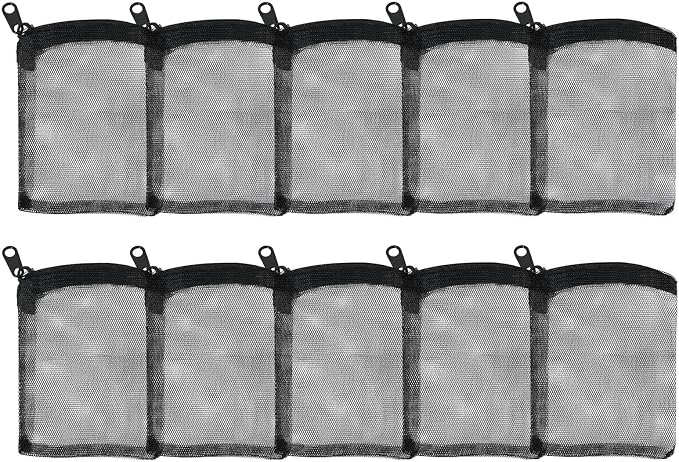AQUANEAT 10pcs Aquarium Filter Media Bags, Fish Tank Coarse Mesh Bags