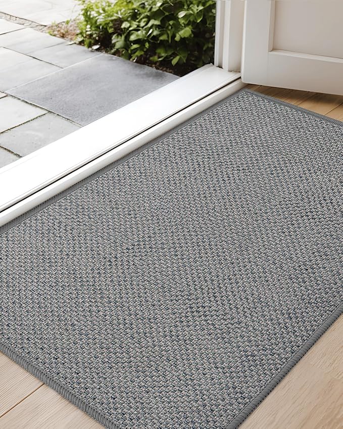 Color&Geometry Ultra-Thin Indoor Door Mat, Washable Doormat