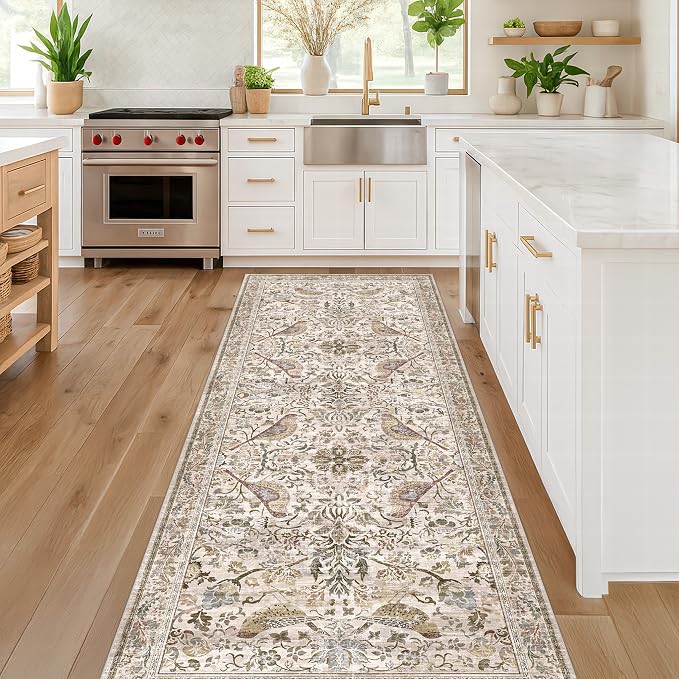 Hazo Haus Boho 2x7 Long Bathroom Runner Rug