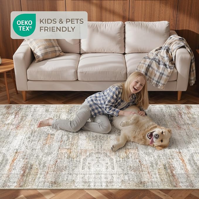 2x5 Rug Runner Washable for Entryway, Soft Bathroom Rugs