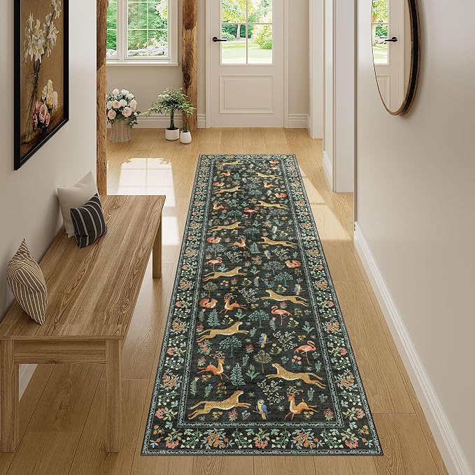 DUKINO Runner Rug, 2x7 Washable Kitchen Rugs