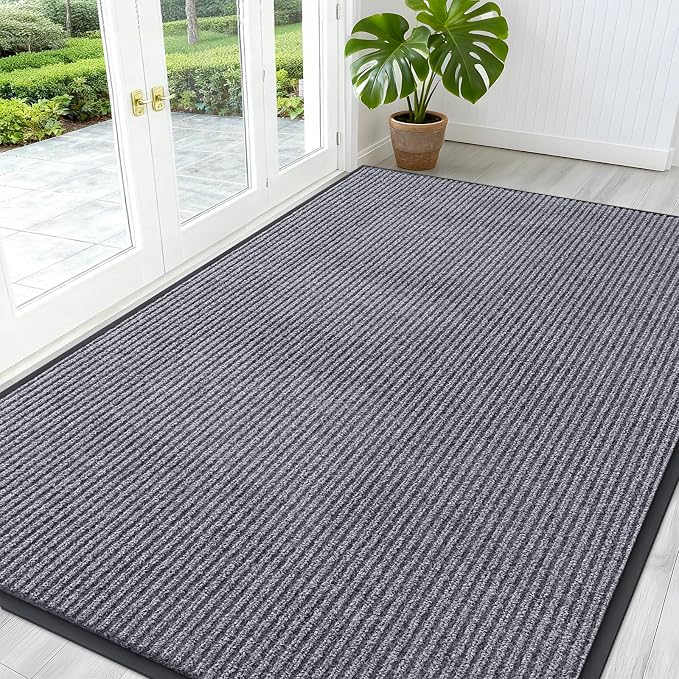 OLANLY Front Door Mat Indoor Outdoor Entrance, Waterproof Heavy Duty Doormat