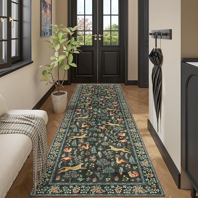 DUKINO 3x10 Washable Runner Rug