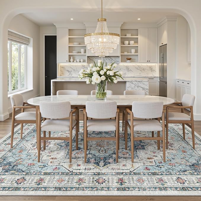 Madane Washable Rug 8x10 Area Rugs