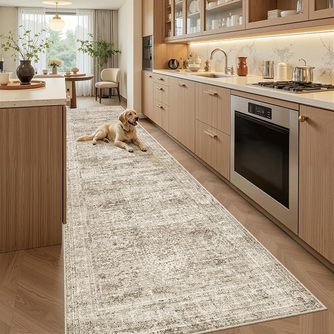 Soalmost Runner Rug 3x10 Washable Non-Slip Hallway Runner Rugs