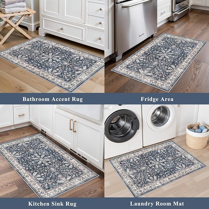2x3 Non-Slip Washable Kitchen Rug