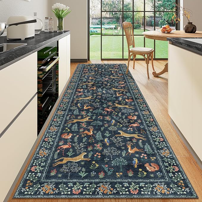 DUKINO 3x10 Washable Runner Rug