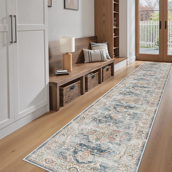 Madane Hallway Runner Rug 2x12, Extra Long Washable Runner Rugs