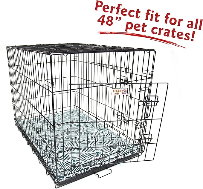 48" Charlie Emerald Green Crate Dog Bed Mat By Majestic Pet Products