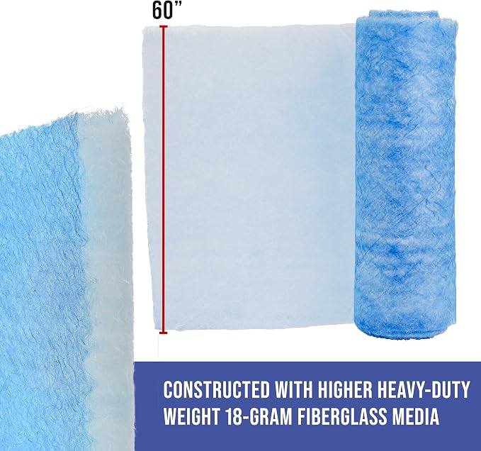 Master Airbrush Elite Paint Spray Booth Exhaust Filter Roll 60" x 100'