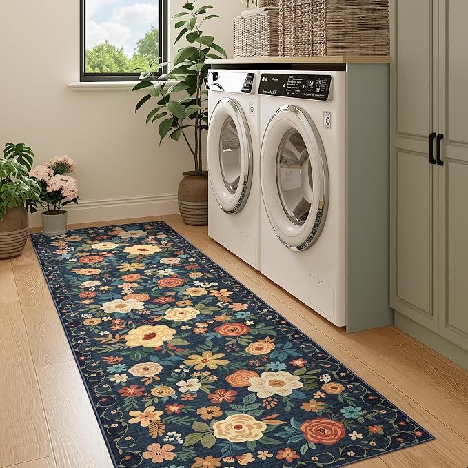 DUKINO Runner Rug, 2x7 Boho Kitchen Rug