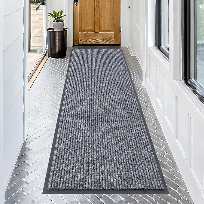 OLANLY Front Door Mat Indoor Outdoor Entrance, Waterproof Heavy Duty Doormat