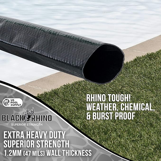 U.S. Pool Supply Pool Backwash Hose 2 Inch Diameter x 50 Feet