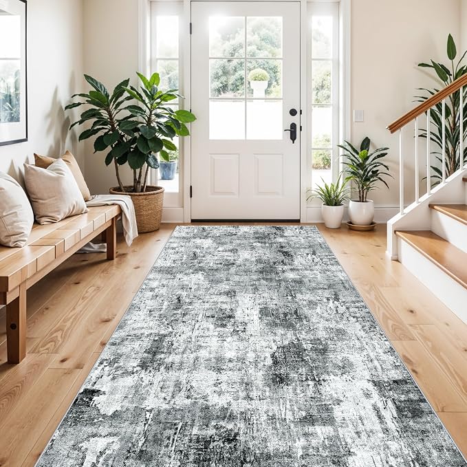 4x8 Washable Area Rug – Non-Slip Rubber Backed Indoor Rug