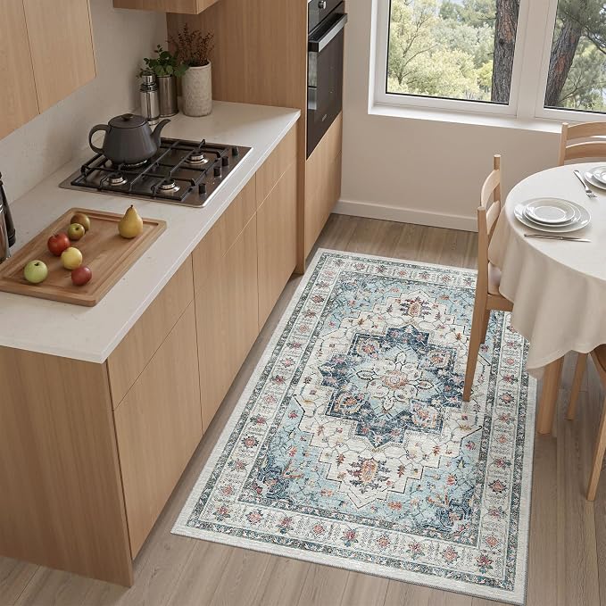 Madane Washable Entry Rug 3x4, Area Rugs