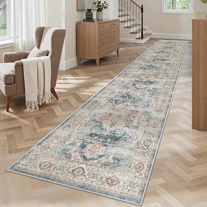 Madane Runner Rugs for Hallway 2x10 Long Washable Non-Slip Hallway Runner Rug