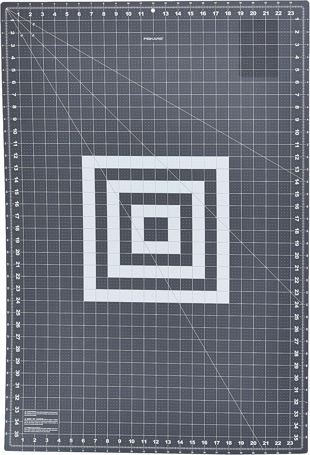 Fiskars 24" x 36" Self Healing Cutting Mat, Extra Large Double-Sided Grid