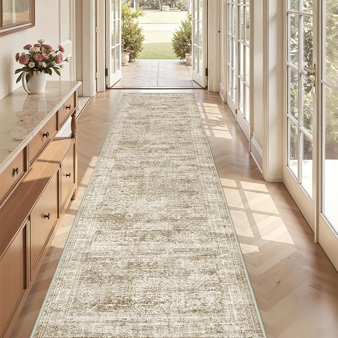 3x10 Runner Rug Non Slip Washable