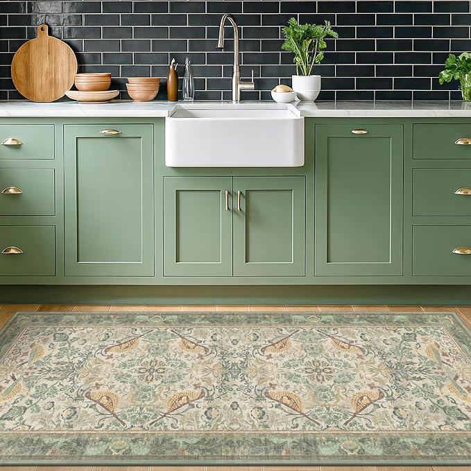 Hazo Haus Boho Long Bathroom Runner Rug 2x6