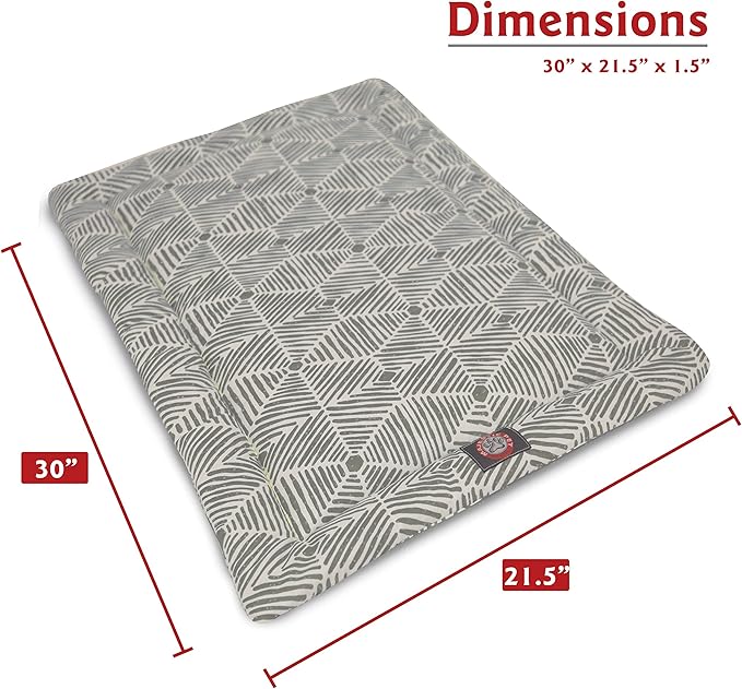 30" Charlie Metallic Crate Dog Bed Mat By Majestic Pet Products