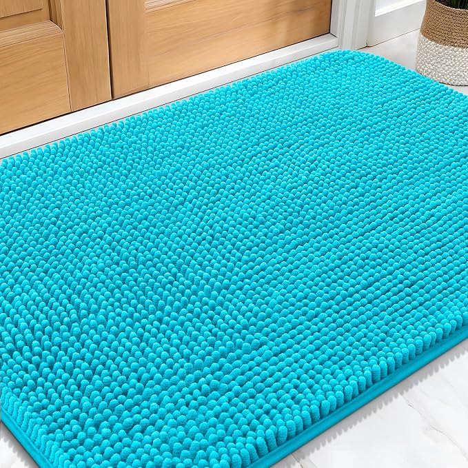 OLANLY Dog Door Mat for Muddy Paws 34x21, Absorbs Moisture and Dirt, Absorbent