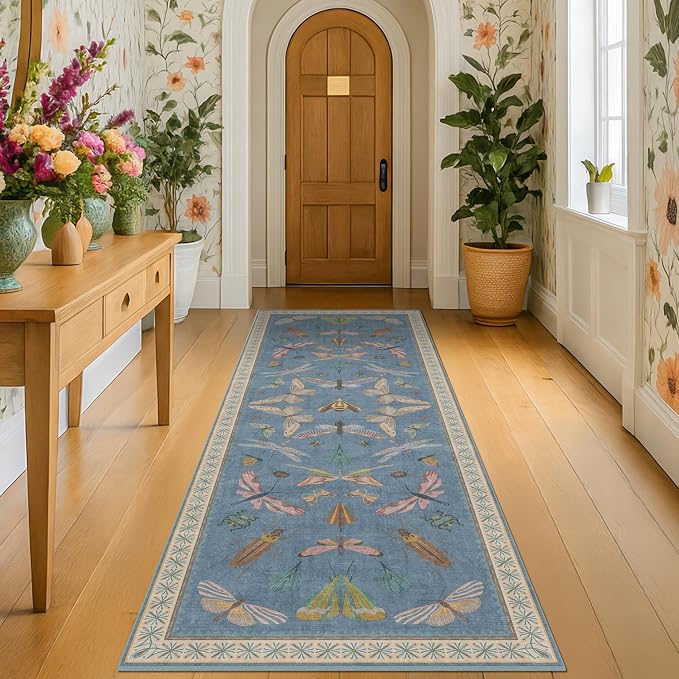 Hazo Haus Boho Non Slip Kitchen Rug Runner