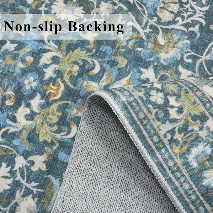 Washable Vintage 2x6 Bathroom Rugs: Soft Carpet