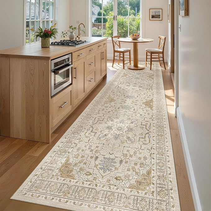 Madane Hallway Rug 3x10, Kitchen Rugs Washable Entryway Rug 10ft Vintage