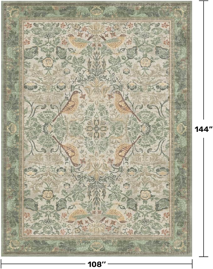 Boho Dining Room Rugs for Under Table 9x12