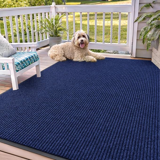 OLANLY Front Door Mat Indoor Outdoor Entrance, Waterproof Heavy Duty Doormat