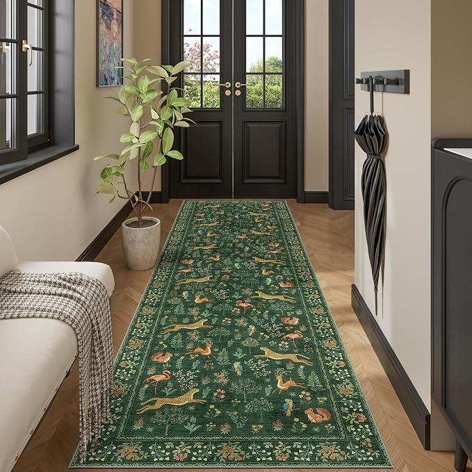 DUKINO 3x10 Washable Runner Rug