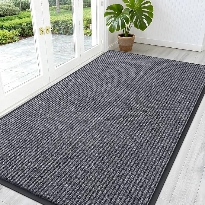 OLANLY Front Door Mat Indoor Outdoor Entrance, Waterproof Heavy Duty Doormat