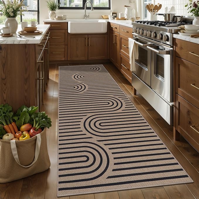 Tangsoo Modern Easy Jute 2.6x8 Washable Runner Rug