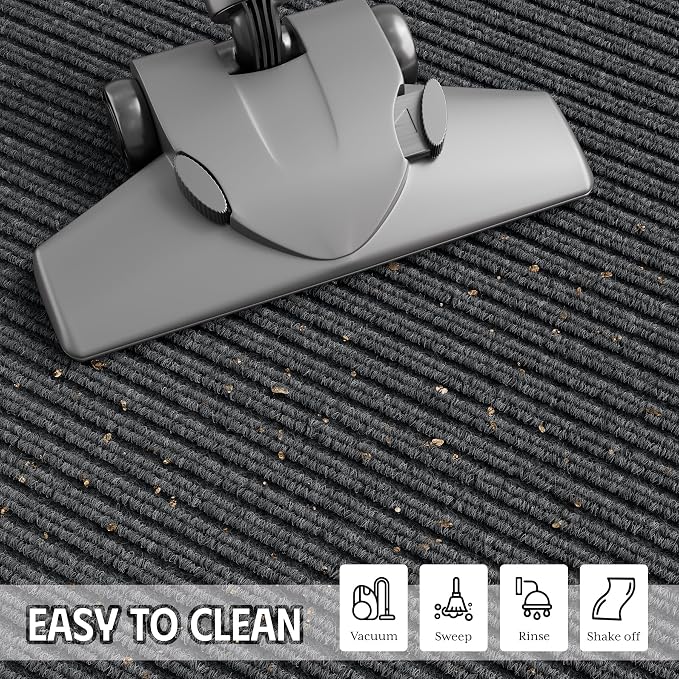 Front Door Mat 4' x 6', Heavy Duty Door Mat Outside Entrance, Non-Slip Welcome