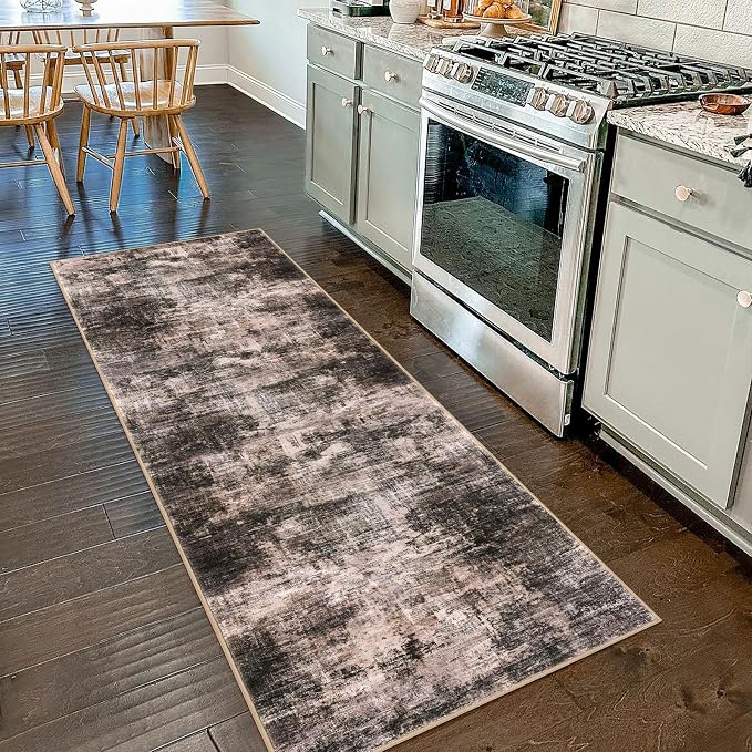 IOHOUZE Abstract Runner Rug 2x7 Ft Washable Runners