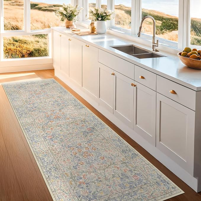 Hazo Haus Floral 3x8 Wide Hallway Runner