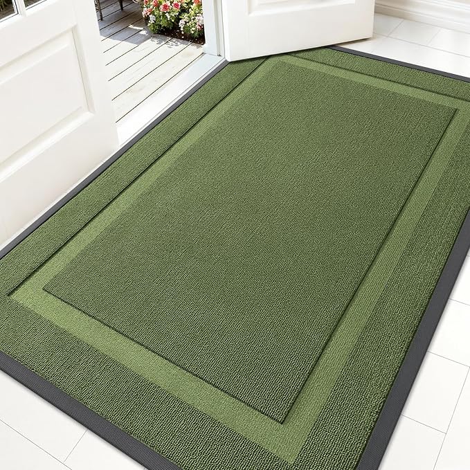 OLANLY Front Door Mat Indoor Outdoor Entrance, Waterproof All-Season,