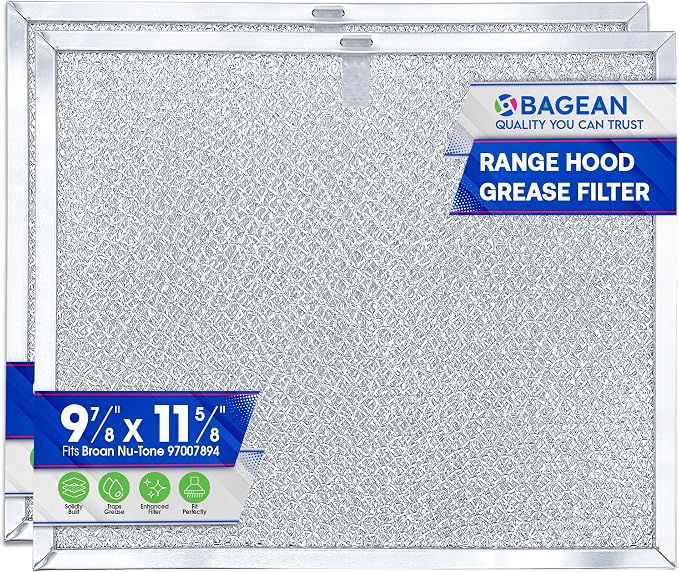 Bagean Stove Hood Vent Filters 9.9" x 11.7" 97007894 Compatible