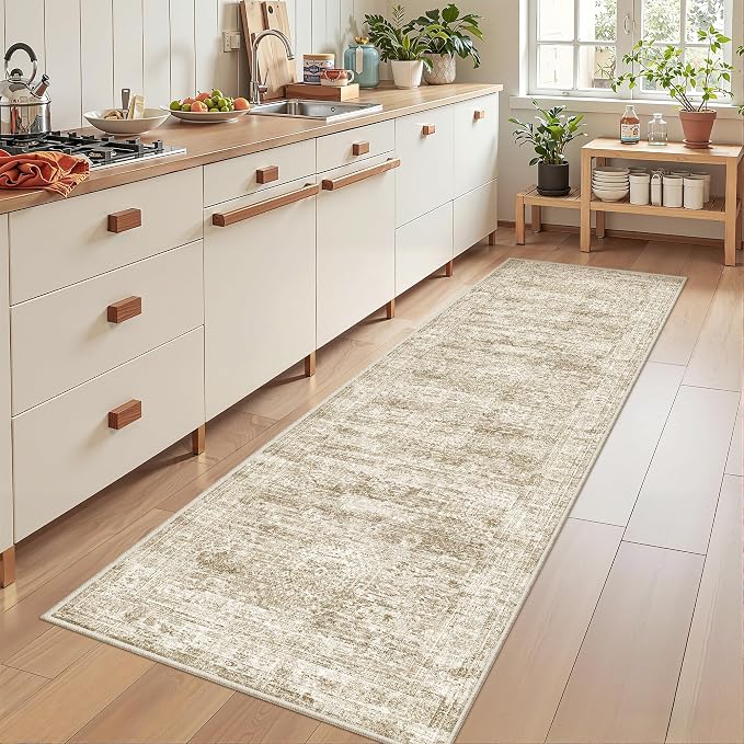 2x7 Runner Rug Non Slip, Thin Entryway Washable Rug